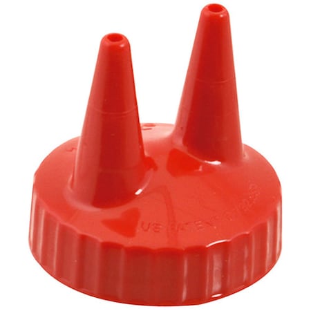 VOLLRATH Ketchup Lid -  Double Tip, Red 2200-02